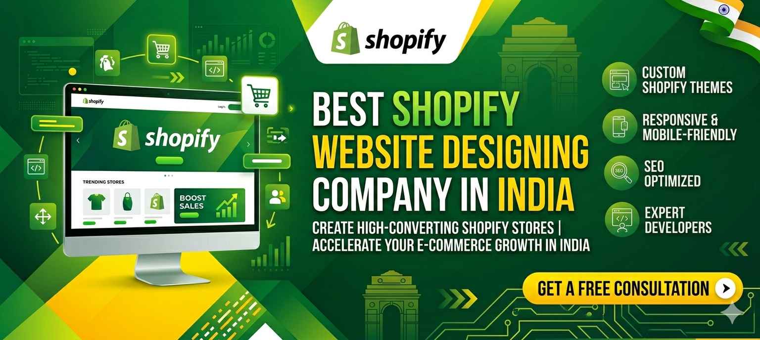 Shopify Website Design India, Shopify Development Company India, Shopify Store Design, eCommerce Website India, Shopify Experts India, Shopify Agency India
