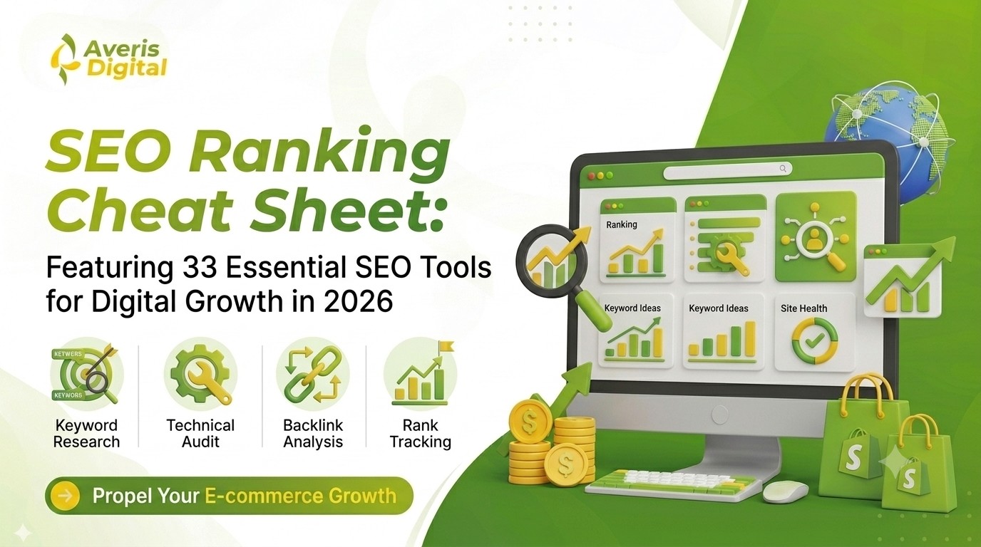 SEO Ranking Cheat Sheet Featuring 33 SEO Tools